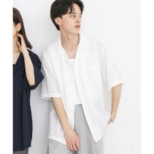 『ユニセックス』シアーヨウリュウオープンカラーシャツ