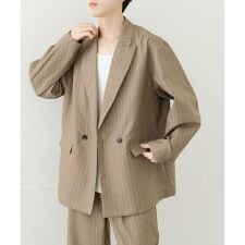 『セットアップ対応』『イージーケア/速乾』リネンライクピンストライプ