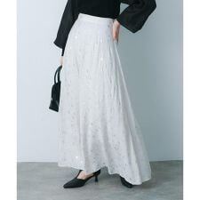 ハクプリントフレアスカート