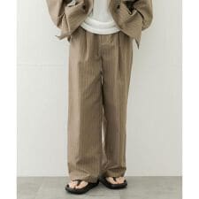 『セットアップ対応』『イージーケア/速乾』リネンライクピンストライプ