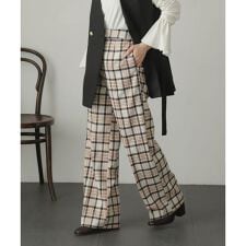 センタープレススラックスパンツ