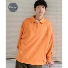 『別注』『ユニセックス』TeddyBear×SOP　テディベアハーフZIPスウェット