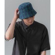 『ユニセックス』チェックバケットハットB