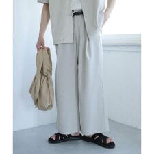 『セットアップ対応』『イージーケア』チェックリネンライクボリューム