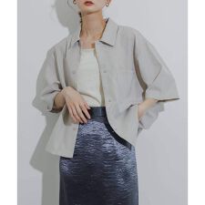 『イージーケア/セットアップ対応/ユニセックス』リネンライクボクシー