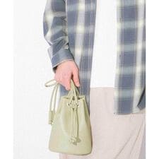 フェイクレザー2WAYキンチャクバッグ