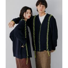 『ユニセックス』ブランケットステッチカーディガン