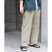 『イージーケア/セットアップ対応』ダブルタックワイドスラックス