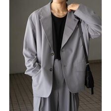 『セットアップ対応』シングルルーズジャケット
