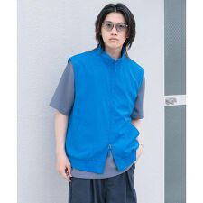 『イージーケア/セットアップ対応』リネンライクスタンドカラーWジップ