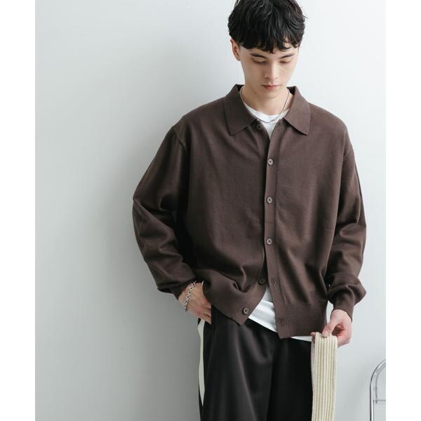 ユニセックス』『洗濯可』ストレッチシャツカーディガン | センスオブ