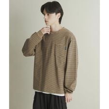 コットンクルーネックロングスリーブTシャツ