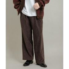 センスオブプレイスバイアーバンリサーチ(SENSE OF PLACE)のブロックコーデュロイワイドスラックス