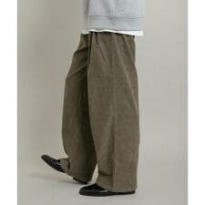 センスオブプレイスバイアーバンリサーチ(SENSE OF PLACE)のブロックコーデュロイワイドスラックス