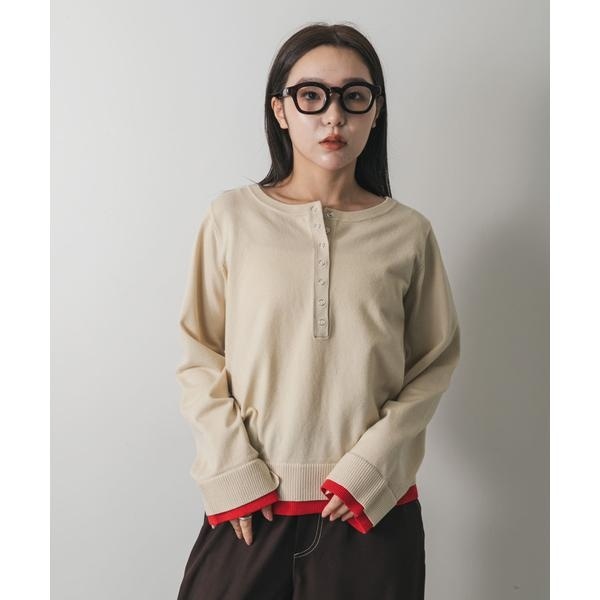 ヘンリーネックレイヤードセーター | センスオブプレイスバイアーバン