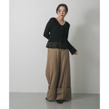 ワイドターンバックパンツ