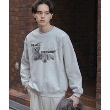 Dog graphic crew-neck Sweat