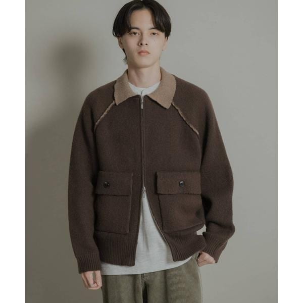 バイカラーニットジップブルゾン | センスオブプレイスバイアーバン