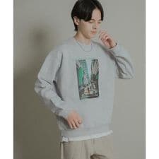 センスオブプレイスバイアーバンリサーチ(SENSE OF PLACE)のCity graphic crew-neck Sweat