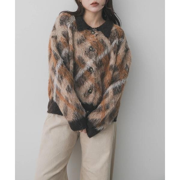 洗濯可』エリツキチェックカーディガン | センスオブプレイスバイ