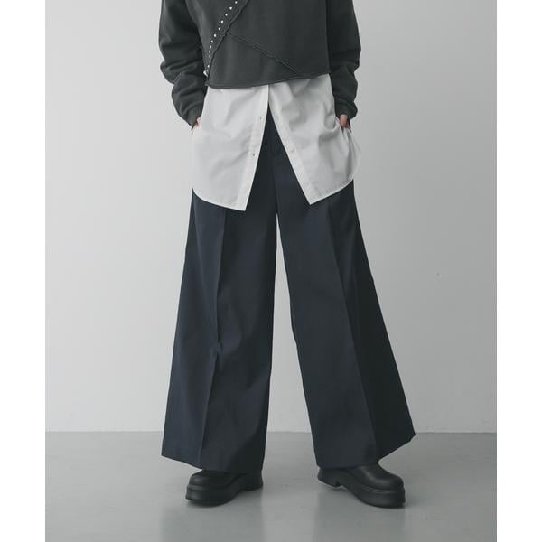 アダムエロペ　コットンダブルクロスパンツ ADAM ET ROPÉ FEMME(アダム エ ロペ ファム) / コットンダブルクロス