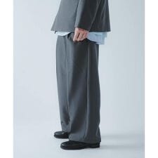 『撥水/防花粉』SKINProofタックワイドパンツ