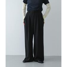 『イージーケア/速乾/UVカット/接触冷感』ツータックルーズスラックス