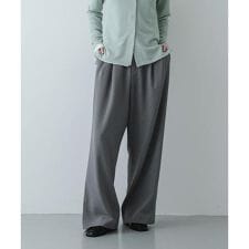 『イージーケア/速乾/UVカット/接触冷感』ツータックルーズスラックス