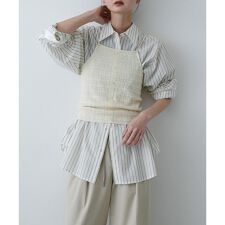 『洗濯可』ホルターネックボタンビスチェ