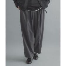 『イージーケア』カラー2タックワイドテーパードパンツ