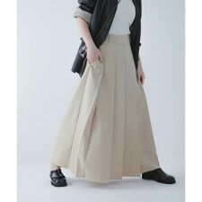 『撥水/防花粉』SKINProofフロントプリーツスカート