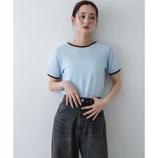 バックオープンリンガーTシャツ(半袖)