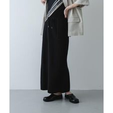 『洗濯可』スウェットライクニットスカート