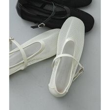メッシュフラットシューズ