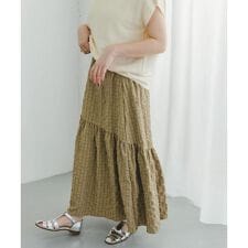 サッカーチェックスカート