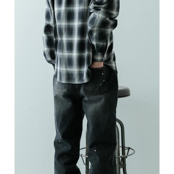 11oz PAINT STRAIGHT DENIM