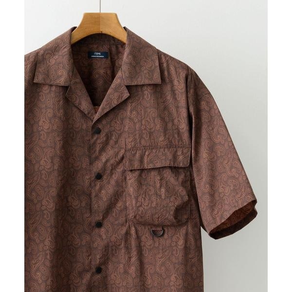 [}C]wZbgAbvΉxNylon Paisley Short-Sleeve Shirts/ACeY A[oT[`iITEMS URBAN RESEARCHj uE