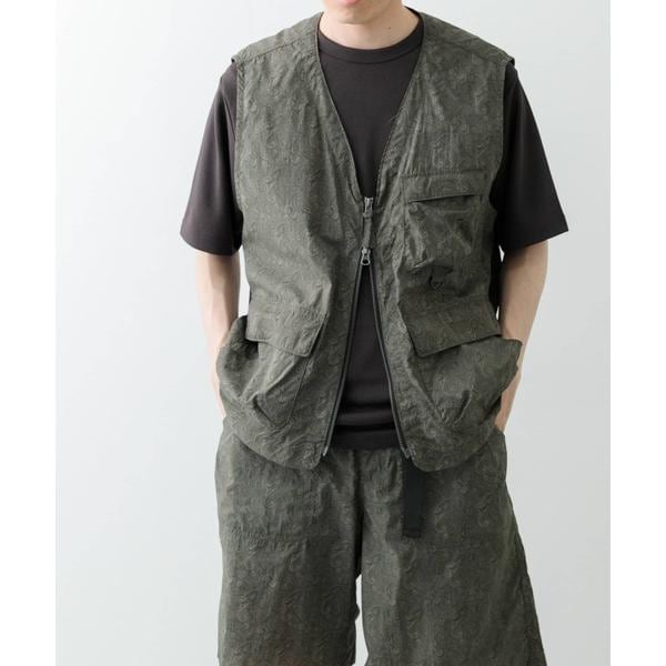 [}C]wZbgAbvΉxNylon Paisley Vest/ACeY A[oT[`iITEMS URBAN RESEARCHj J[L