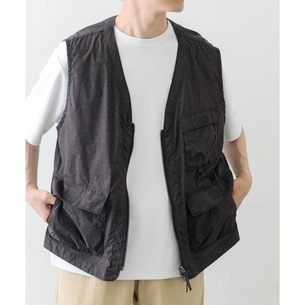[}C]wZbgAbvΉxNylon Paisley Vest/ACeY A[oT[`iITEMS URBAN RESEARCHj ubN