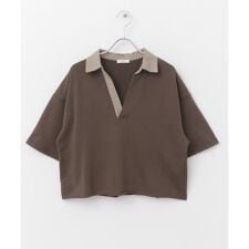ミニ裏毛スキッパーポロ