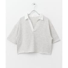 ミニ裏毛スキッパーポロ