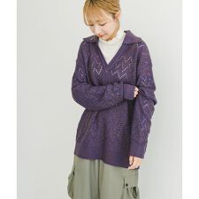 スキッパーニットプルオーバー