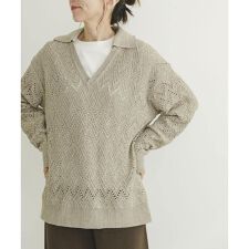 スキッパーニットプルオーバー