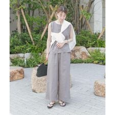 アイテムズ アーバンリサーチ(ITEMS URBAN RESEARCH)のリネンライクセットアップ