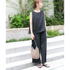 アイテムズ アーバンリサーチ(ITEMS URBAN RESEARCH)のリネンライクセットアップ