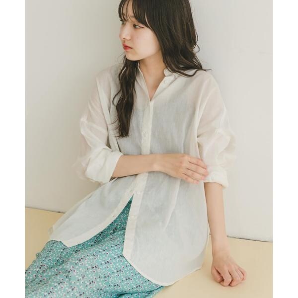 コットンカットワーク刺繍開襟シャツ | ジャーナルスタンダード