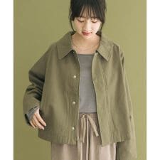 コットンショートブルゾン