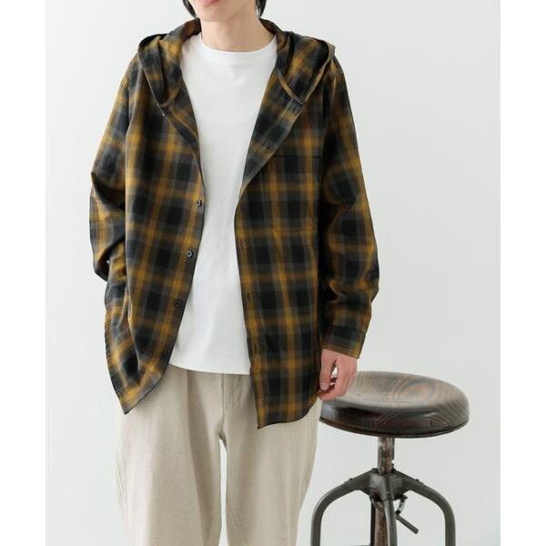 オンブレチェック シャツパーカー | アイテムズ アーバンリサーチ