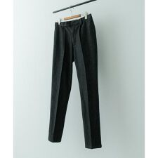 1-tuck テーパード デニムスラックス