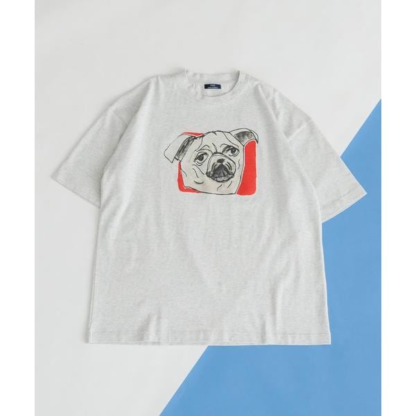 [}C]BEN LENOVITZ Dog Print T-shirts/ACeY A[oT[`iITEMS URBAN RESEARCHj ̑2